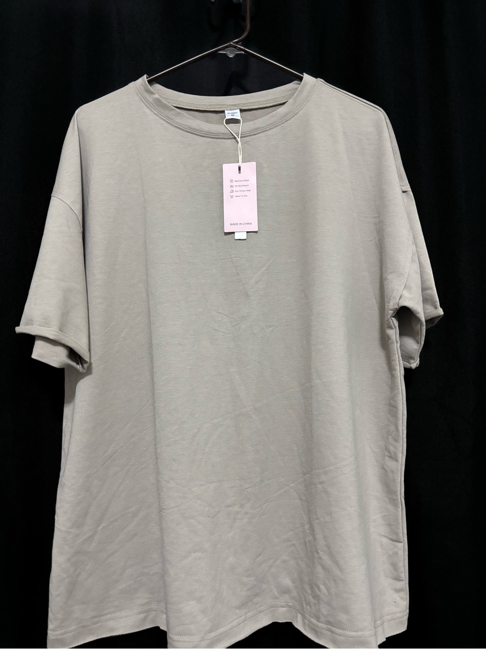 Everyday Relaxed Crew Tee in Light Taupe